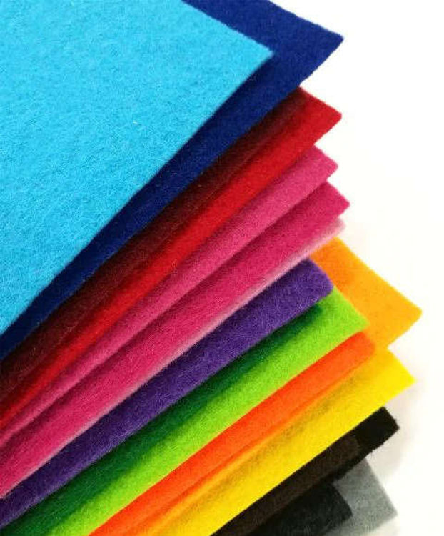 Picture of 0107 CRAFT PLANET ACRYLIC FUNKY FELT SHEET A4 9X12 INCH